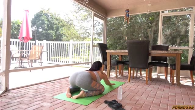 Neighbor Drops by a Mature MILF During Her Workout, but the Exercises Quickly Get Out of Control and End Much Harder