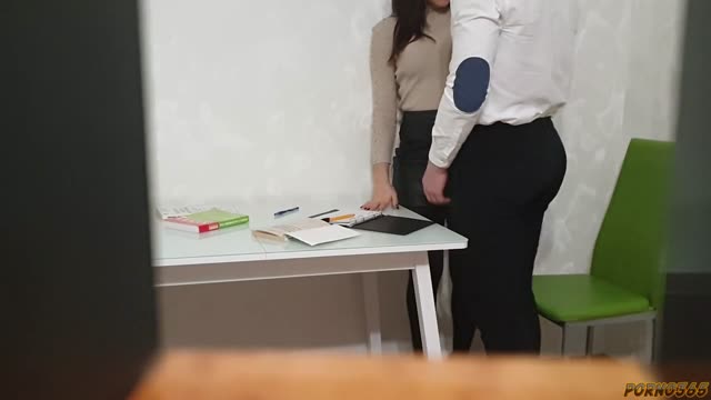 Juicy Saratov college student gets fucked hard by her teacher right on the desk.