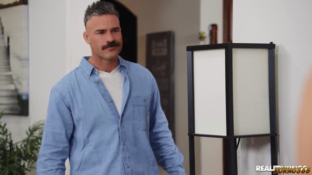 Secretive Mustachioed Lover Sneaks Home and Passionately Claims Wife While Husband Is None the Wiser