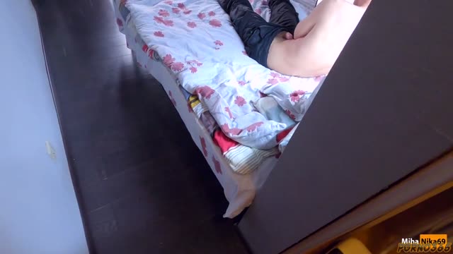 Russian sister catches her brother in an indecent act and brings him to a spectacular climax