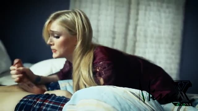 Sultry stepmother secretly slipped a strong aphrodisiac to her stepson and had sex with him while her husband slept in the next room.