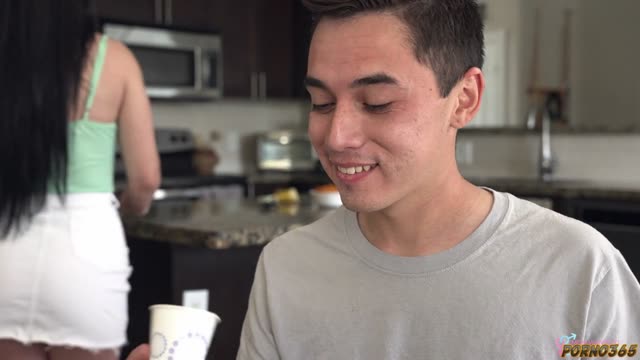 Passionate Stepmother Gives Her Stepson a Hot Sex Lesson