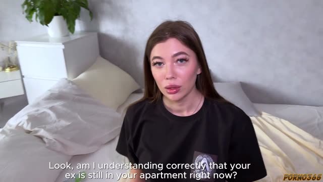Neighbor in Distress: Rescued Her from Her Ex and Spent the Night with a Creampie