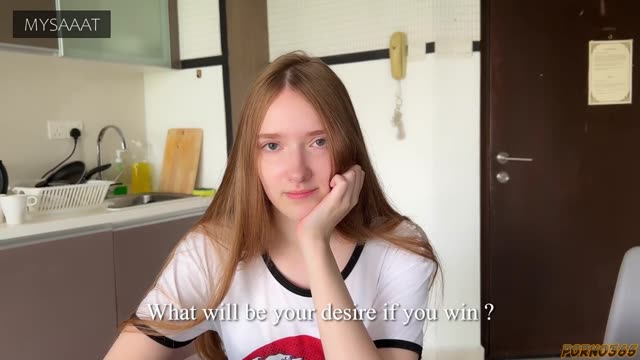 Russian stepsister and guy: hardcore sex right in the kitchen