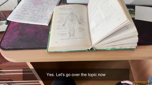 A student asks for help with an exam, and half an hour later she's putting the Kama Sutra into practice!