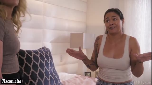 Husband's ex-lover forces his wife into hot threesome sex right before his eyes
