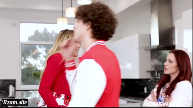Intense Family Drama: Jessica and Savi Teach the Boys Respect While They Bring MILF Mommies to Ecstasy