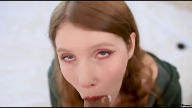 Sweet pussy gets caught masturbating by her husband, then deep blowjob to the last drop
